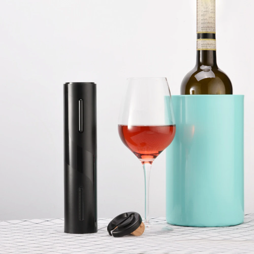 

Automatic Wine Corkscrew Bottle Opener Foil Cutter Set Portable Electric Red Wine Stopper Opener Household Kitchen Gadgets