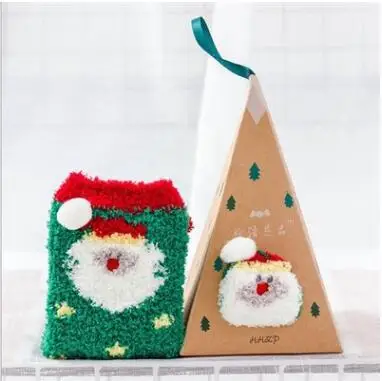 21 1pair fuzzy socks warm socks Embroidery Cartoon Casual Christmas Socks Towel socks Cute Sleep Socks Funny Socks Women kawaii Hot - Color: 21