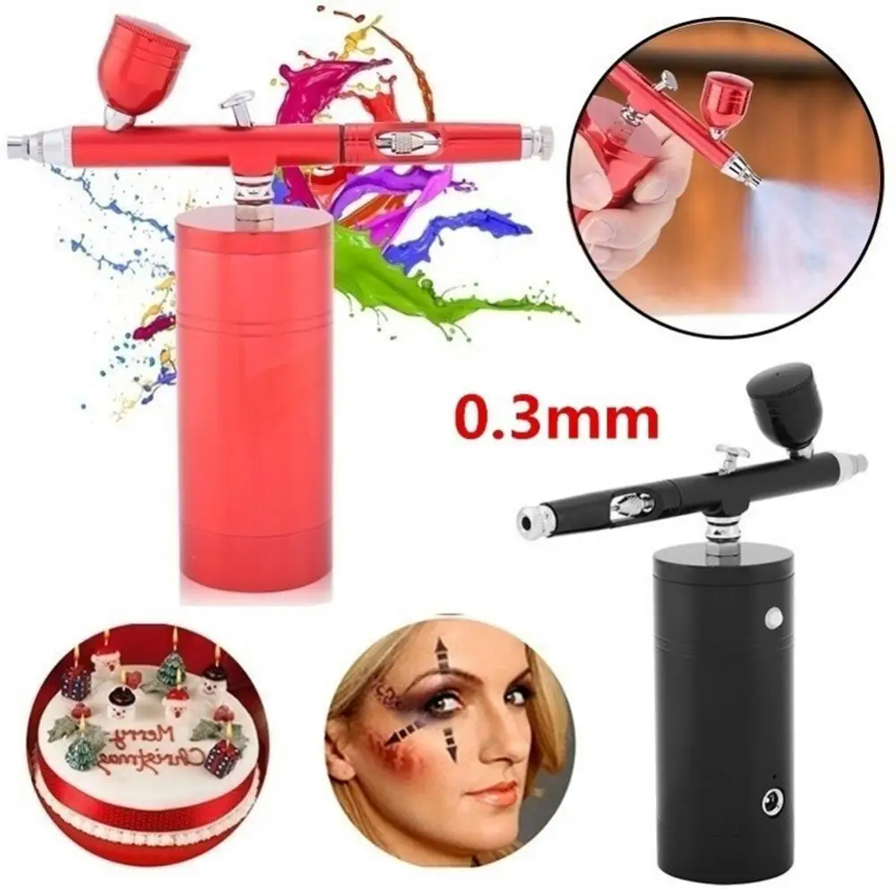 

Portable Handheld USB Charging Nail Art 0.3mm Air Compressor Spray Pen Airbrush