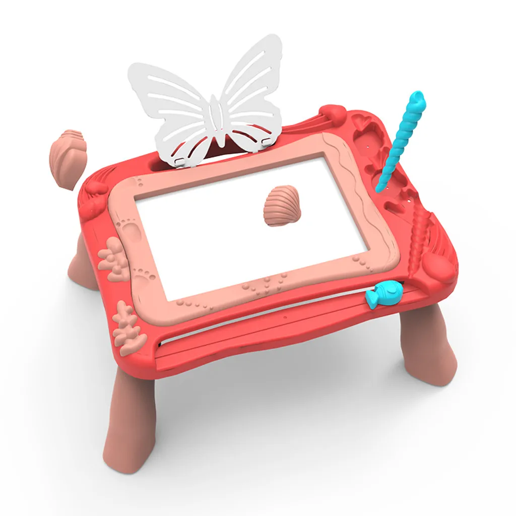 Детская магнитная доска для рисования с держателем граффити развивающие