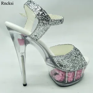 Rncksi Party Women Shoes Lady Shoes 15CM High Heel Platforms Pole Dance/Performance /Model, Sandals Party / Wedding Sandals