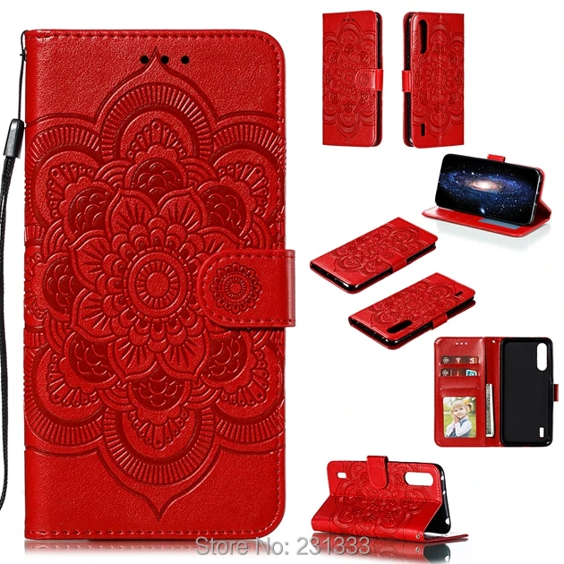 Mandala Flower Wallet Leather Pouch Case For Huawei Honor X9 PRO NOVA 5 MOTO ONE Strap Stand PU ID Card Skin Cover 50PCS | Мобильные
