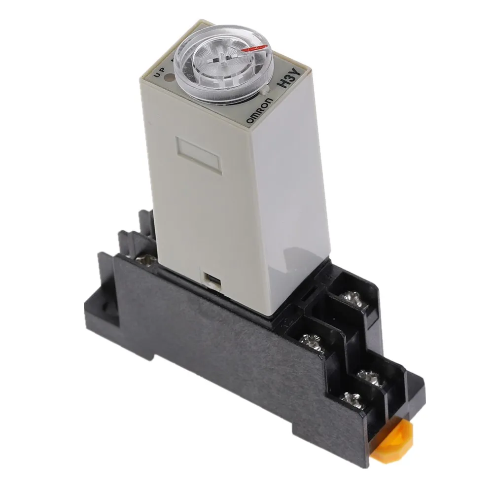 Таймер задержки 0 60 мин. реле времени с 8 контактным основанием PYF08A мини