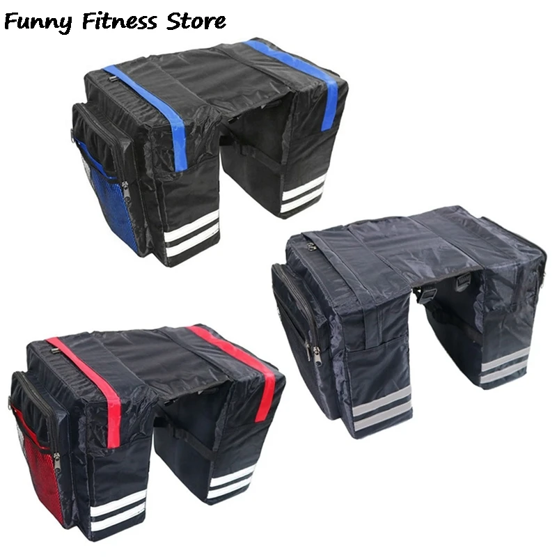 

Bicycle Rear Seat Bag Large Capacity Waterproof Storage Bag MTB Bicycle Pannier Bags Multifunction Bike Travel Luggage Organizer