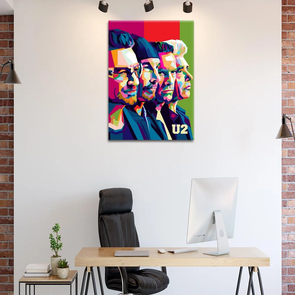 Постер на холсте U2 Band Pop Art портрет настенная живопись постеры и принты настенные