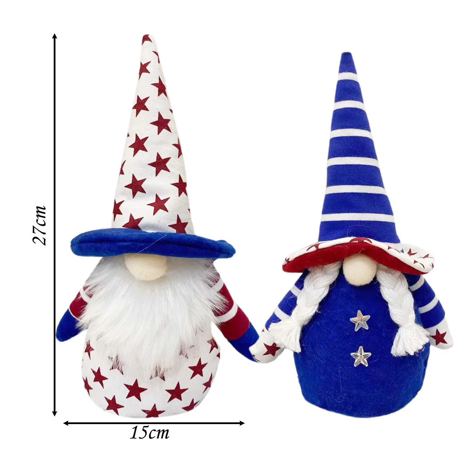 

Patriotic Gnome Plush Election Decoration Figurines Living Room Desktop Decoration Doll Gnome Home Decoration Kid Party Gift Qw