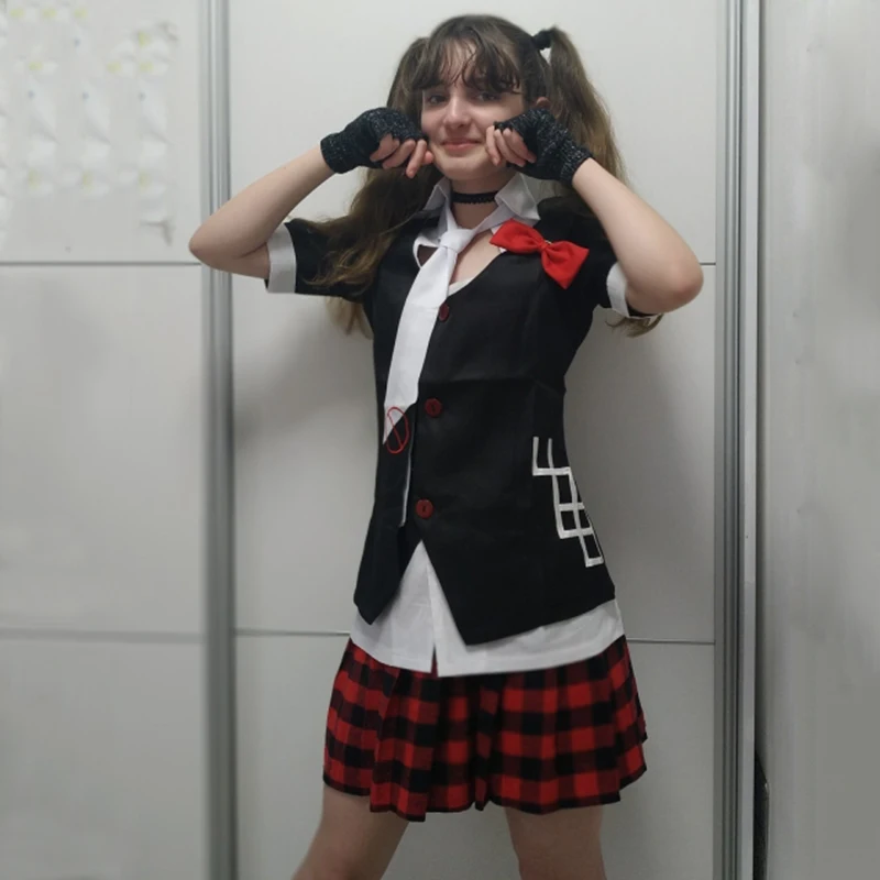 Женский костюм для косплея из аниме данганронпа: Trigger Happy Havoc парик JK джунко