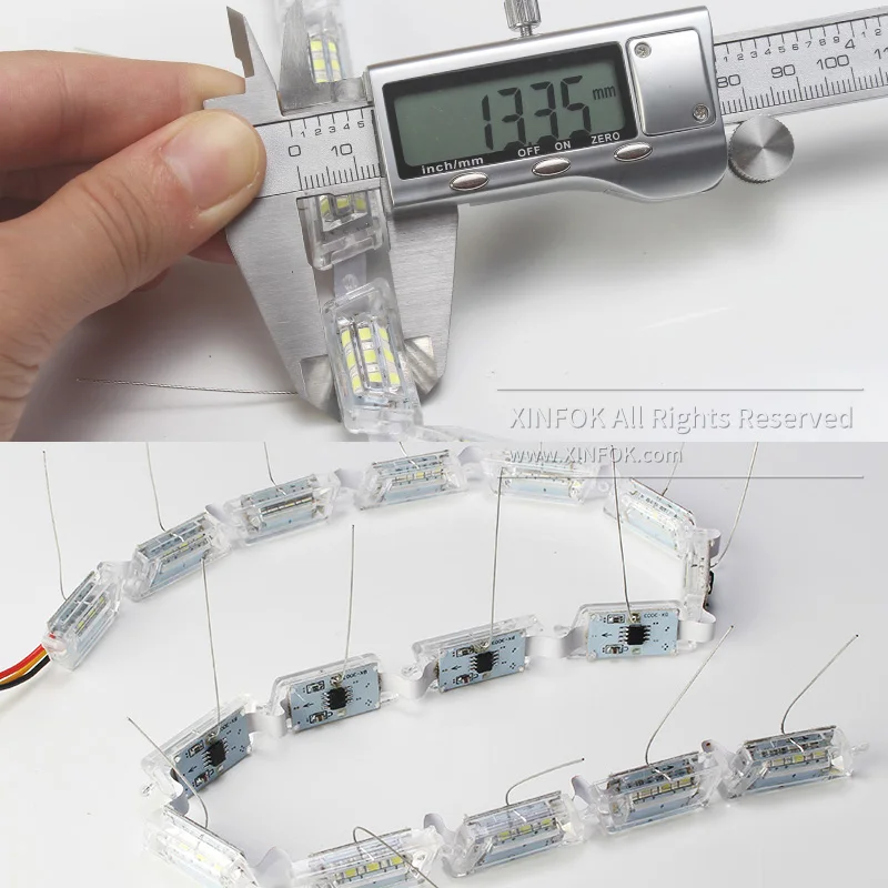 Последовательный поток стиль автомобиля гибкий белый/янтарный Switchback LED DRL дневные ходовые огни с сигналами поворота автомобильный стиль