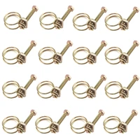 50pcs hose clamp adjustable pipe clamp double wire plumbing fastener