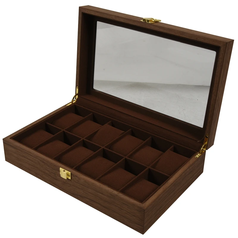 Ретро деревянные часы Дисплей чехол надежно его упаковываем держатель Ювелирная