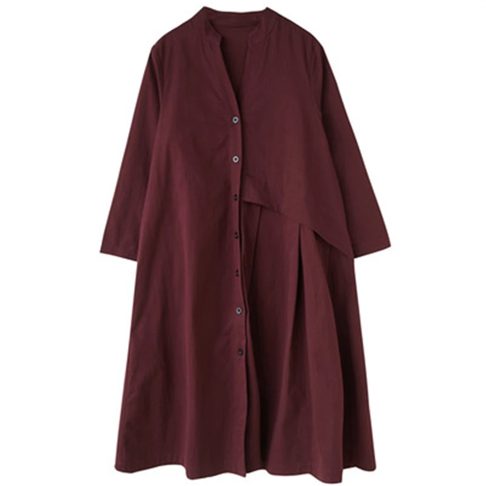 

Spring Autumn New Arrivals Women's Windbreaker Vintage Casual Female Long Outerwear Loose Large Size Middle Lady Long Coats