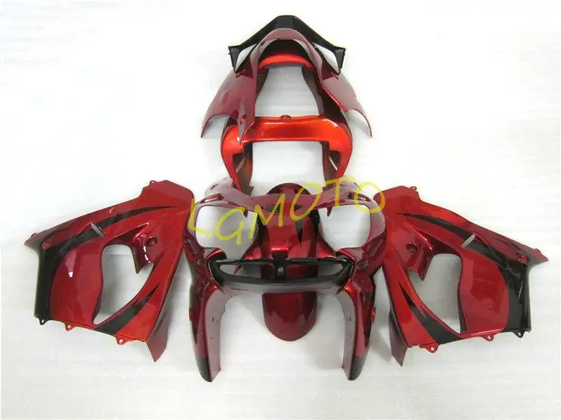 

Gifts Bodywork Zx9r 2003 Fairing body Kits for Kawasaki ZX9R ZX 9R 03 flame red ABS plastic Fairing zx9r zx 9r 02 2002 - 2003