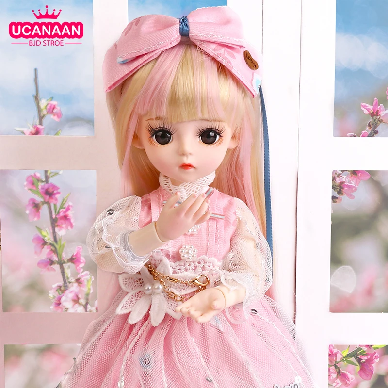 UCanaan/BJD кукла 1/6 SD 18 шарнирные куклы с полный комплект одежды платье парик головной убор обувь для девочек DIY