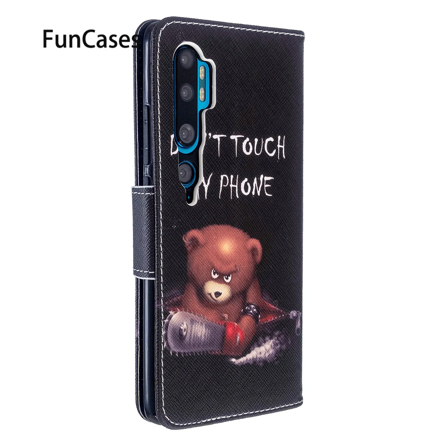 Чехол книжка с мультипликационным принтом для сотовых телефонов Xiao mi Note 10 чехол