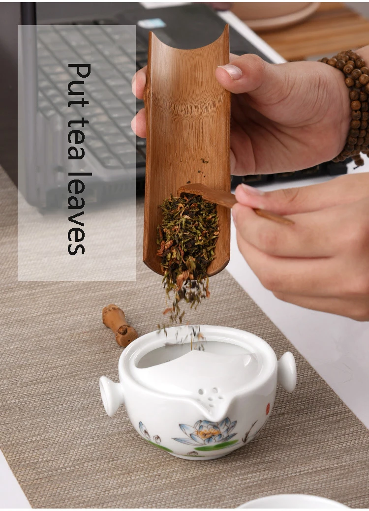 Керамические чайники gaiwan чайники Китайский чайный набор для путешествия с сумкой для путешествий