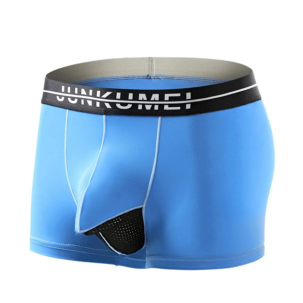 

Men Ice Silk Briefs Slim Sexy Breathable Boxer Underwear Shorts Underpants
