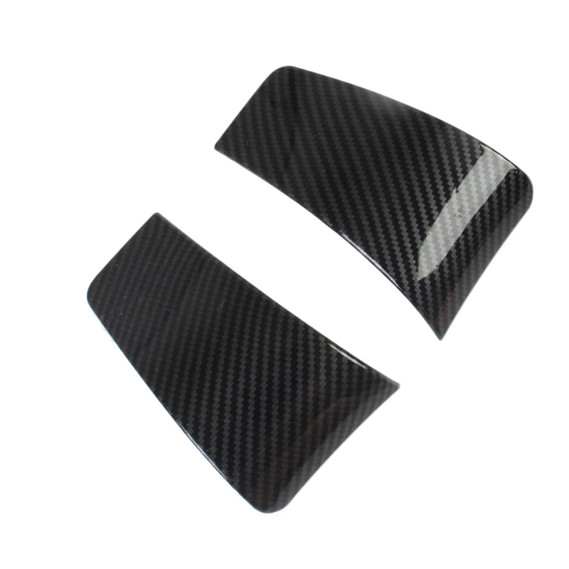 

Car Roof Reading Light Lamp with Carbon Fiber Seat Safety Belt Button Decor Cover Trim