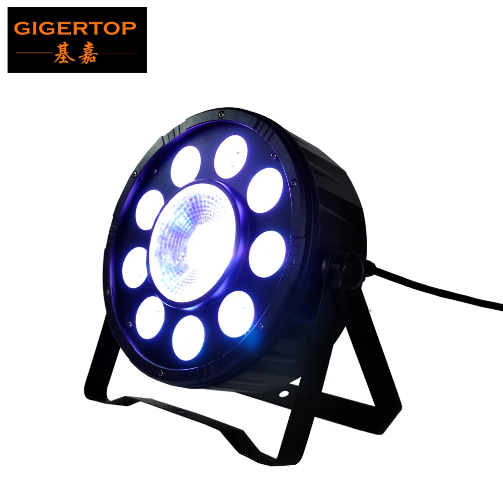 TIPTOP сценический свет 9x3 Вт + 1x30 Высокая мощность три цвета плоский LED RGB Par в черном