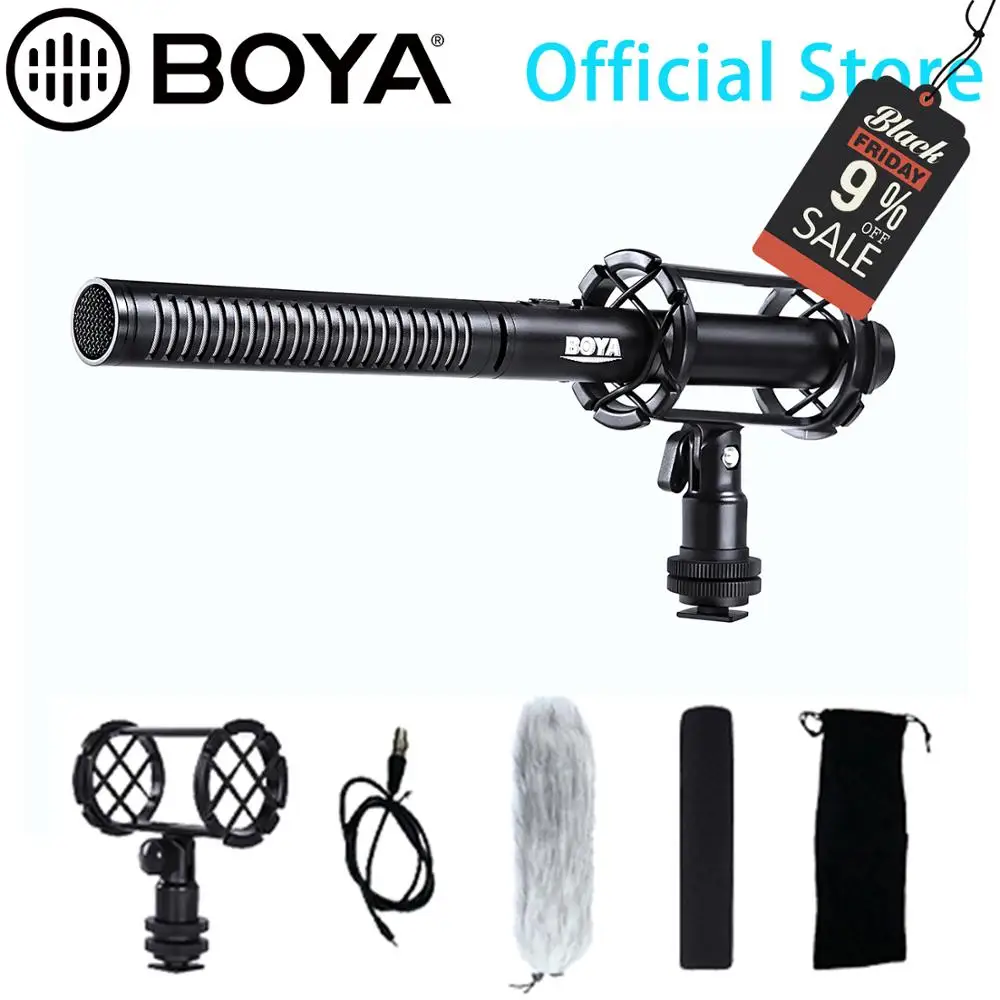 BOYA BY-PVM1000 профессиональный конденсаторный микрофон для интервью для sony DV Pentax видеокамеры Canon Nikon видео DSLR камеры