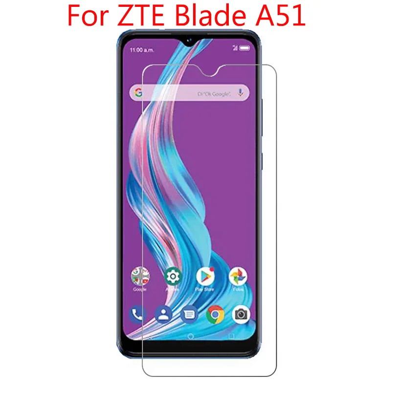 

2.5d полное клеевое закаленное стекло 9h для zte blade a51, защитная пленка, Взрывозащищенная Защита экрана для zte blade a51 hd