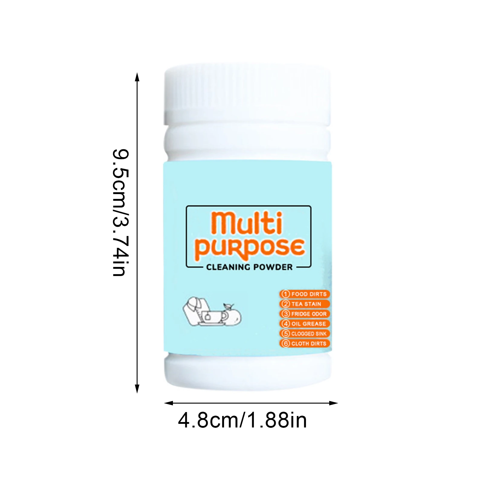 

50/100g Multi-functional Cleaning Powder Dust Removal Cleaner for Home Clean Decontaminate Kitchen Descaling And Shoes Clothes