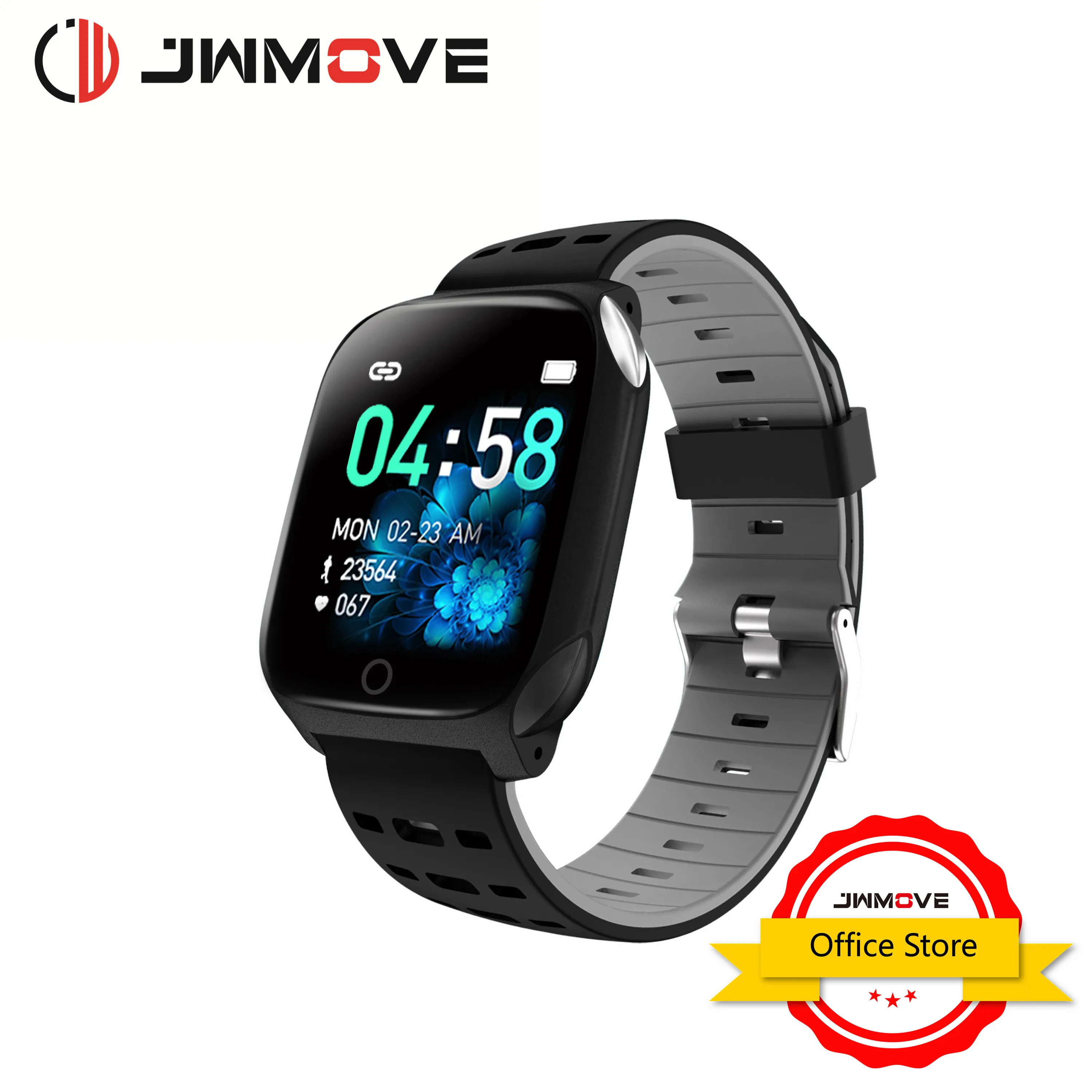 JWMOVE умный Браслет ЭКГ + PPG шагомер будильник Смарт часы мужские пульсометр