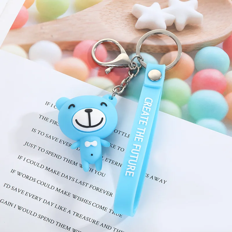 2020 мультфильм брелок аниме милый медведь брелки держатель для девушки Woemen