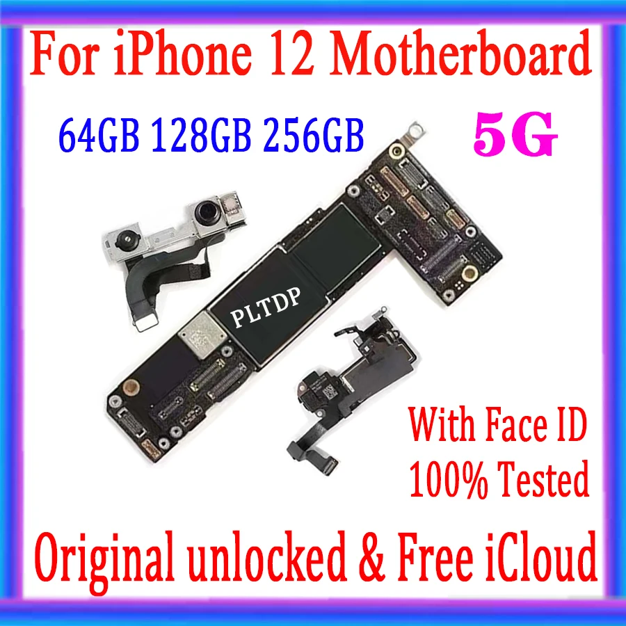 Материнская плата для iPhone 12 64 ГБ 128 256 бесплатный icloud оригинальная разблокировка