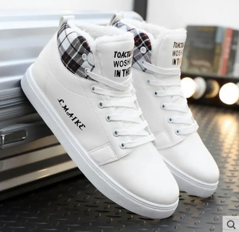 Очень теплые зимние мужские ботинки Высококачественные осенние Мужская