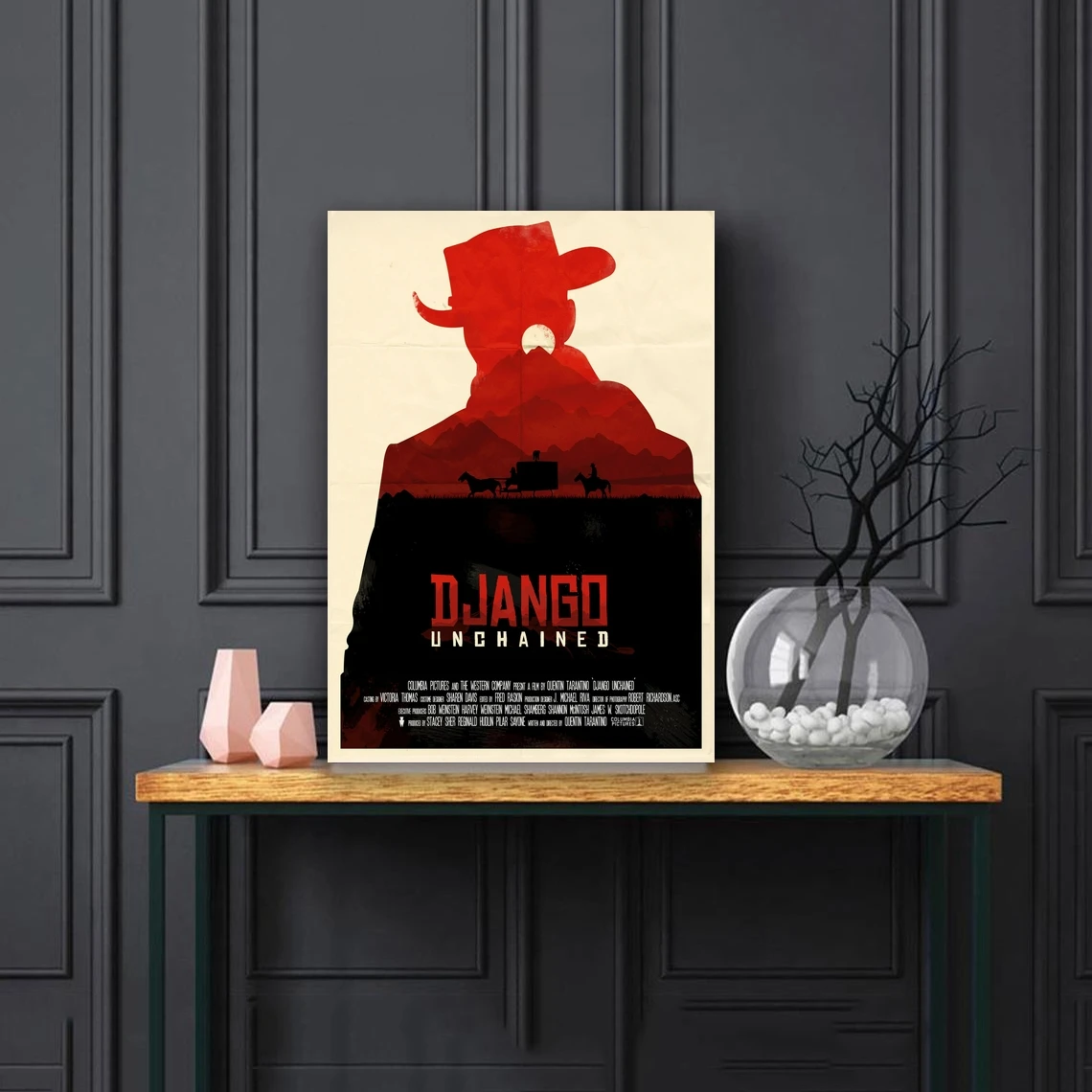 Django Unchained a Квентин Тарантино постер фильма обложка холст печать индивидуальный