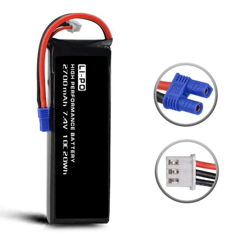 H501S X4 RC Quadcopter запасные части 7 4 V 2700mAh 10C Lipo батарея для H501C часть|lipo battery|spare partsbattery lipo