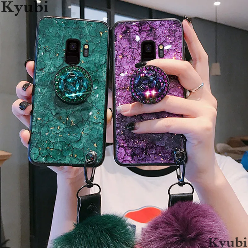 Satnd чехол для samsung Galaxy A6 A8 плюс A7 A9 A5 A6S A8S глянцевый чехол для samsung Galaxy A10 A20 A30 A40 A50 A60 A70