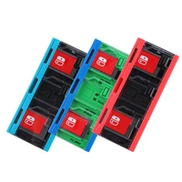 6 slots game card cartridge push case storage box for ns switch games holder cartridges collect protect