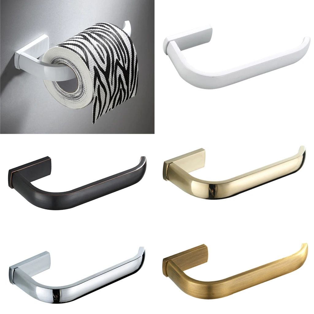 

Brass Toilet Paper Towel Holder Bathroom Paper Roll Tissue Storage Hook Rack Bathroom Storage Accessories