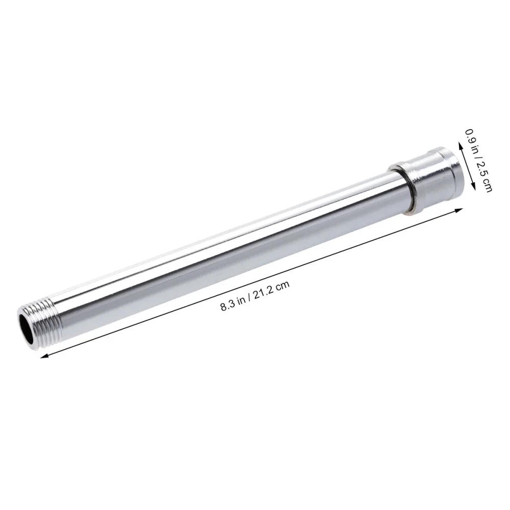 

20cm Length Shower Arm Extension Tube Use Stainless Steel Tube(Silver)