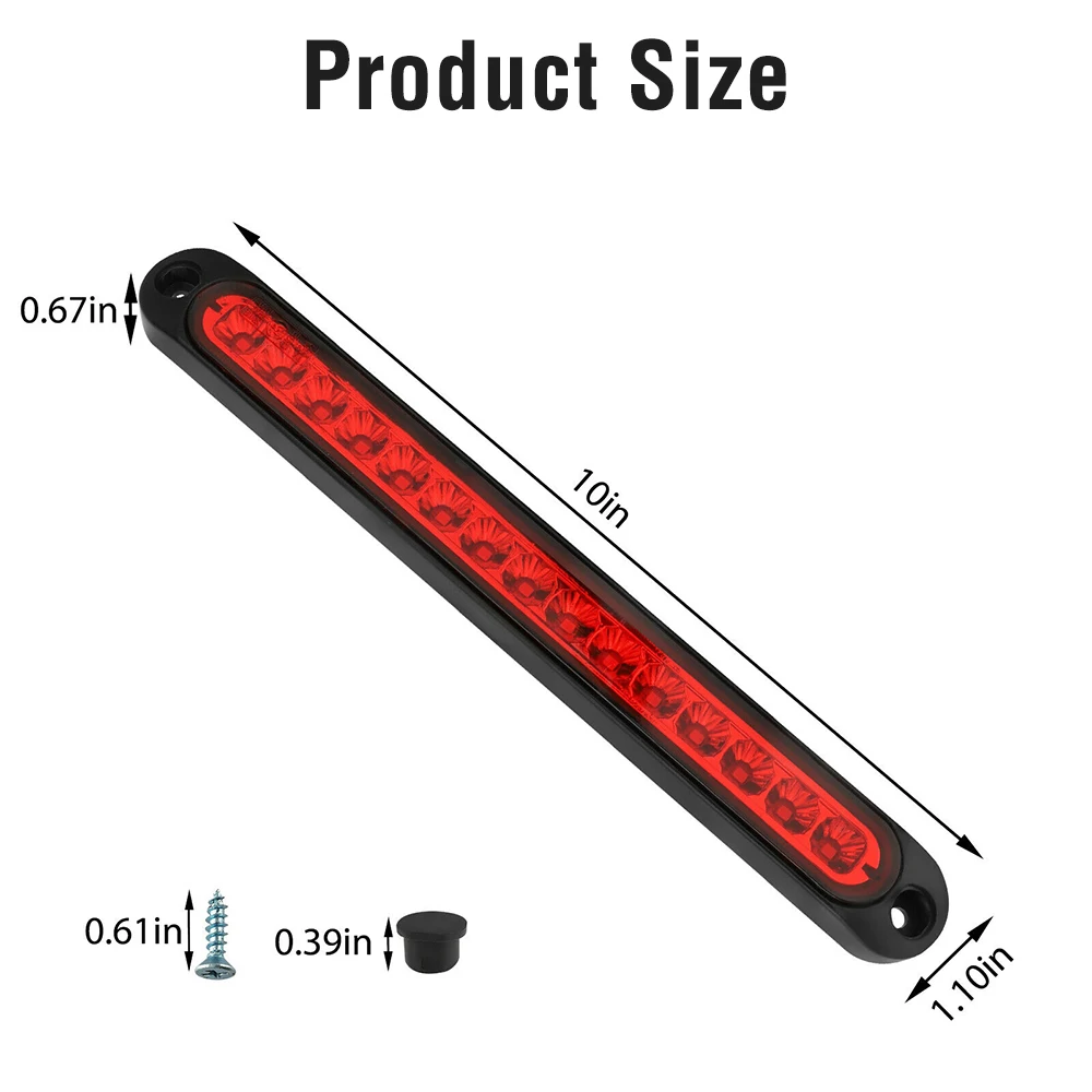 Стоп-сигнал задний Автомобильный Универсальный с 15 светодиодами светодиодов |