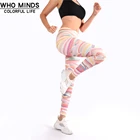 Леггинсы женские спортивные с принтом, милые эластичные антицеллюлитные штаны с эффектом пуш-ап, пикантные облегающие, для фитнеса