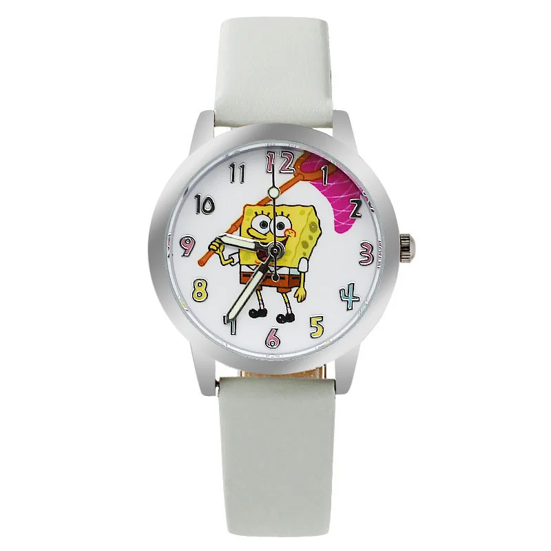 Новые брендовые Детские часы повседневные кожаные Кварцевые Светящиеся Часы