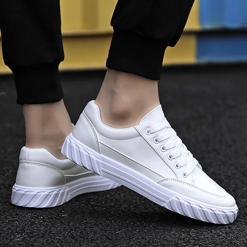 Бежевые кожаные туфли мужские повседневные кроссовки унисекс 2020