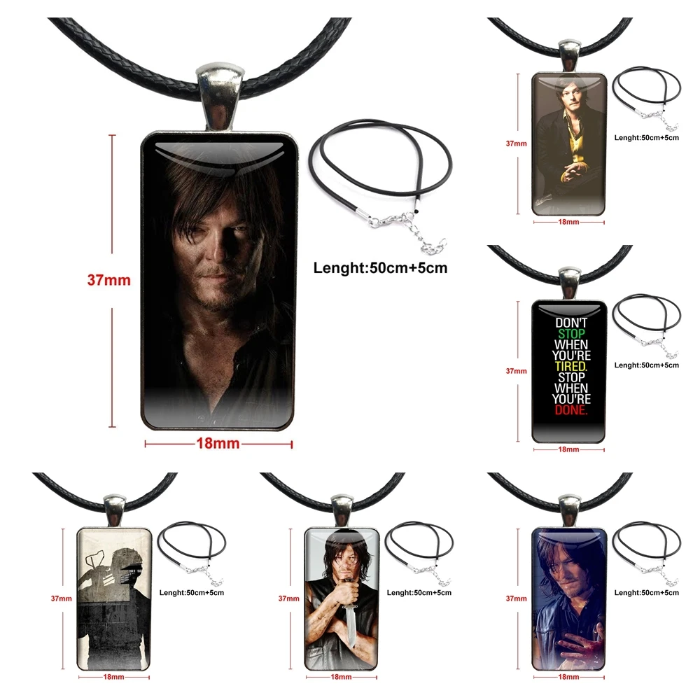 Для женщин девушек Ходячие мертвецы искусственная стеклянная подвеска ожерелье