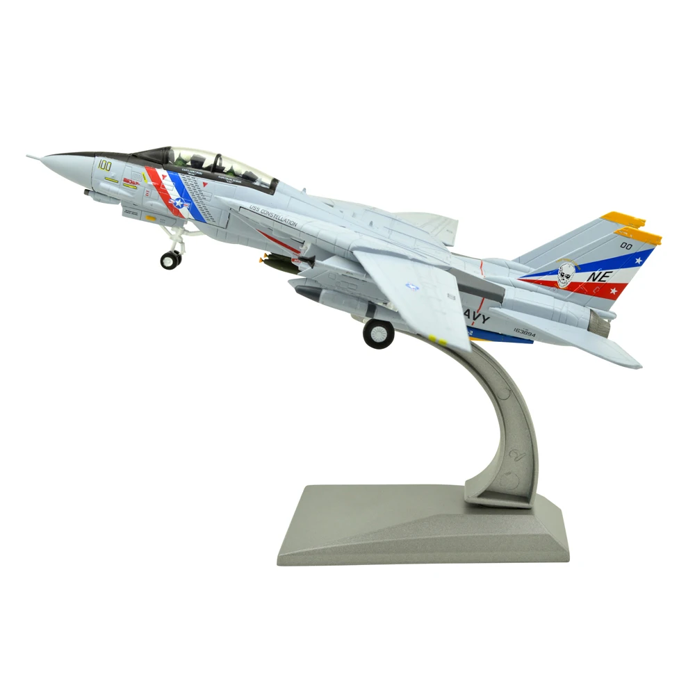 

TANG DYNASTY(TM) 1:100 F-14 Grumman Tomcat Fighter Attack Metal Plane Model,US Navy, Military Airplane Model,Diecast Plane