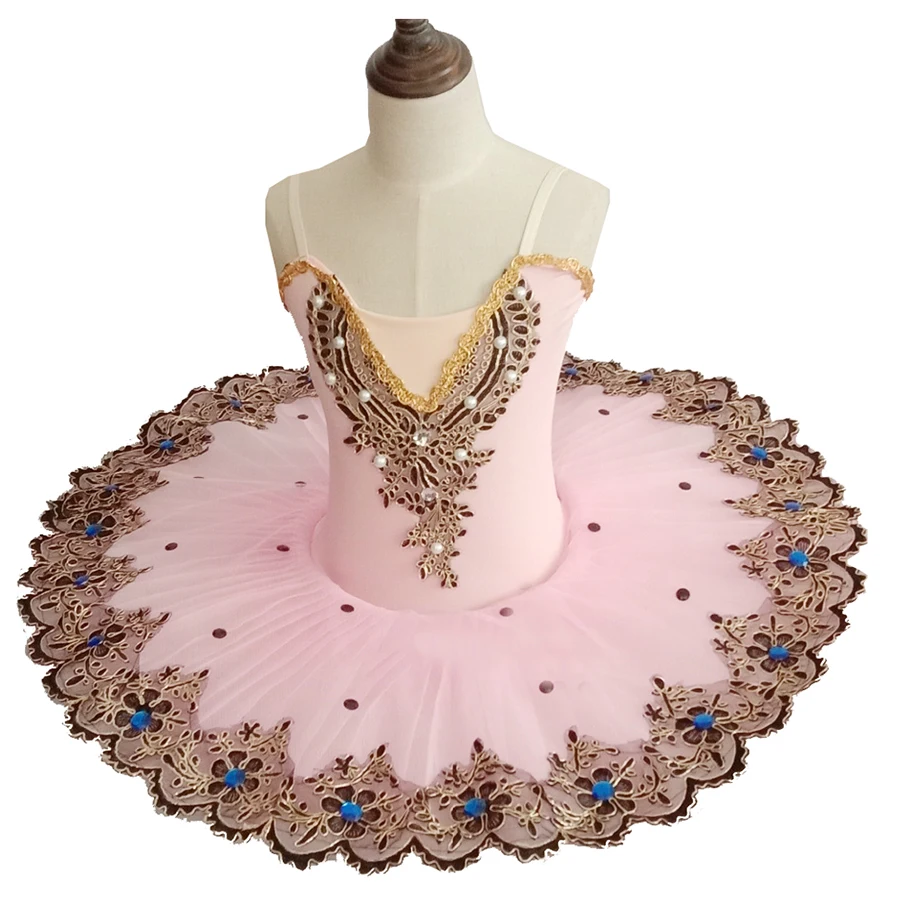 

2021 Robe de scène en dentelle rose/noir/bleu/rouge, jupe de Ballet exquise pour fille, costume de scène de ballerine en diamant