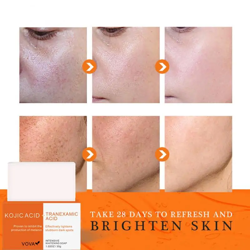 Освежающее черное мыло для лица 30 г искусственное ручной работы отбеливание ярче