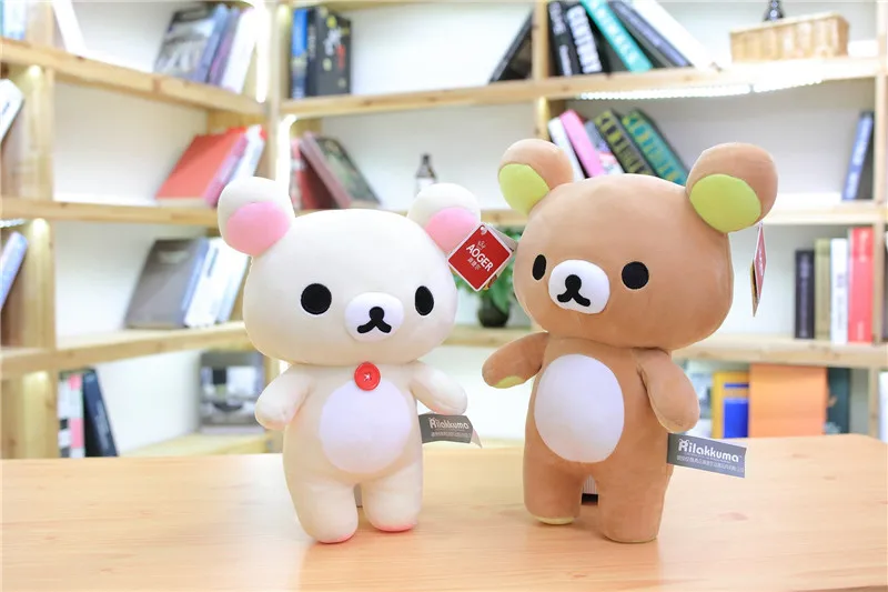 1 шт. 10/28 см Высокое качество rilakkuma плюшевый медведь японский ТВ персонажами мягкая игрушка; медведь супер мягкие игрушки для детей, подарок девочке подарок на год