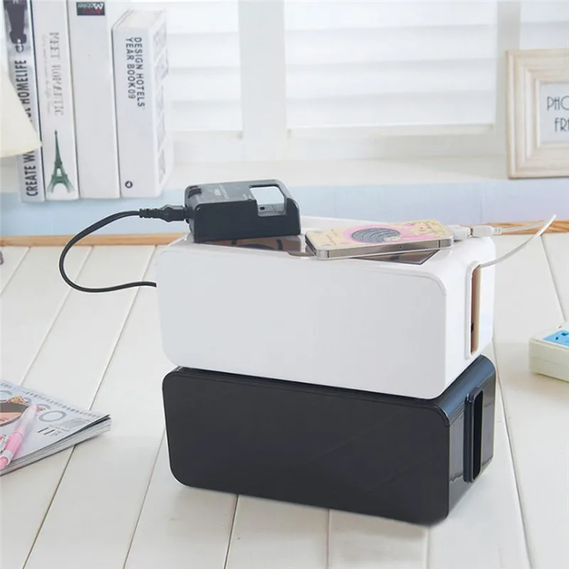 Бытовой Мощность Шнур кабель Зарядное устройство Гнездо Ящик для хранения