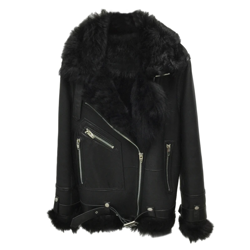 

Fur Coat Real Women Sheep Seharing Winter Coat Genuine Leather Jacket Women Sheepskin Real Leather Jacket BDY19668 YY1111