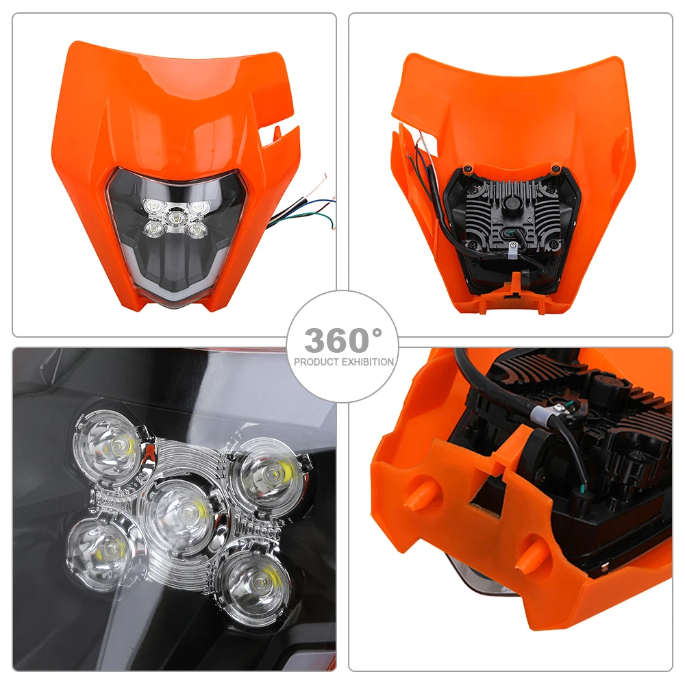 Мотоцикл светодиодный головной светильник для KTM Husqvarna SX EXC XCF XCW TE TC FE 125 250 300 350 450 530