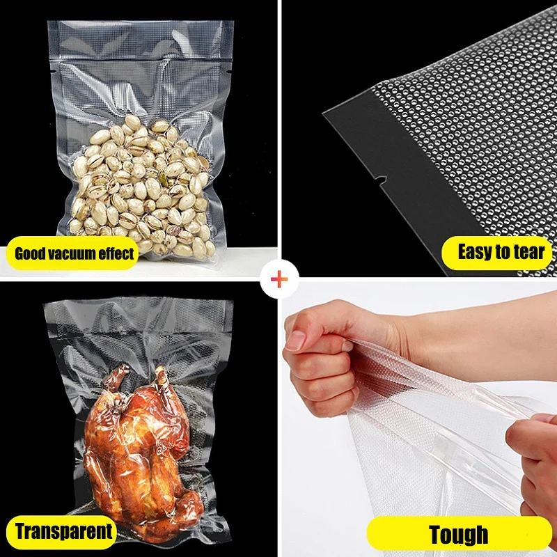 

Transpare Roll Fresh-keeping Plastic Bag Vacuum Food Saver Bag Compression Film Has Multilayer Structure For Packaging Food