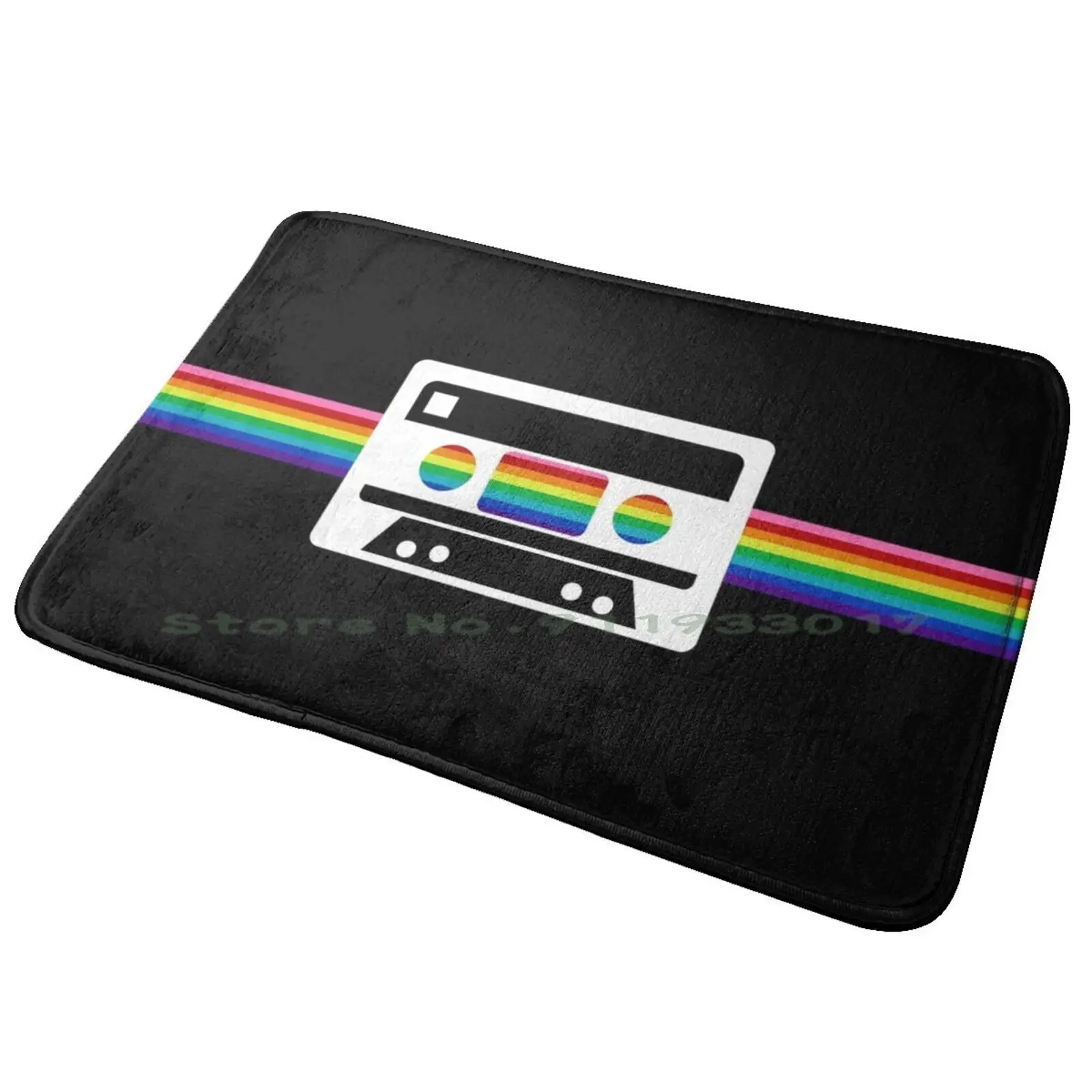 Красивая красочная Радужная Кассетная лента в стиле ретро винтажный музыкальный