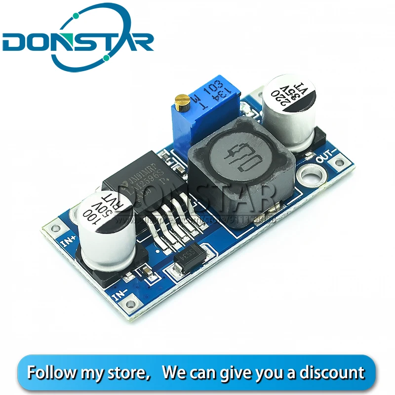 LM2596S понижающий источника питания модуль 3A Регулируемый LM2596S-ADJ LM2596 DC-DC регулятор